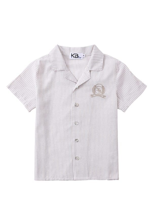 חולצת פסים שרוול קצר