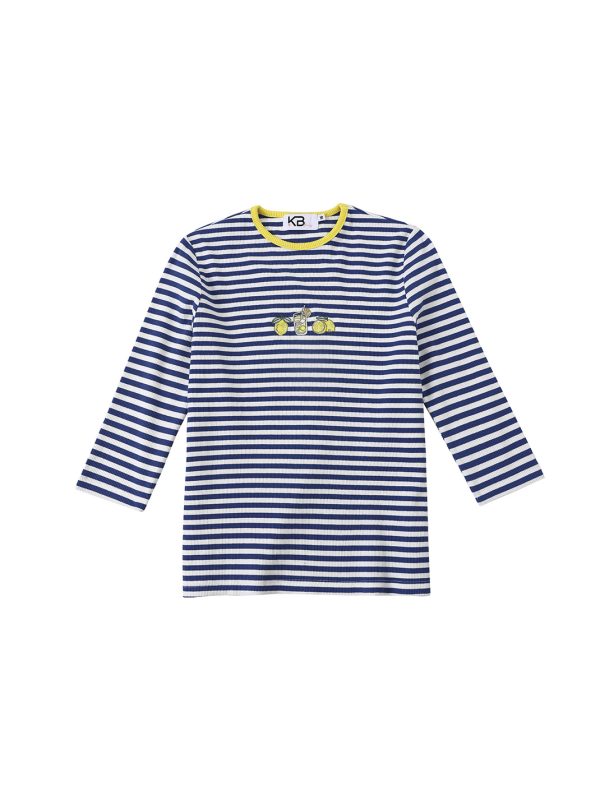 חולצת ריב רקמה לימונים