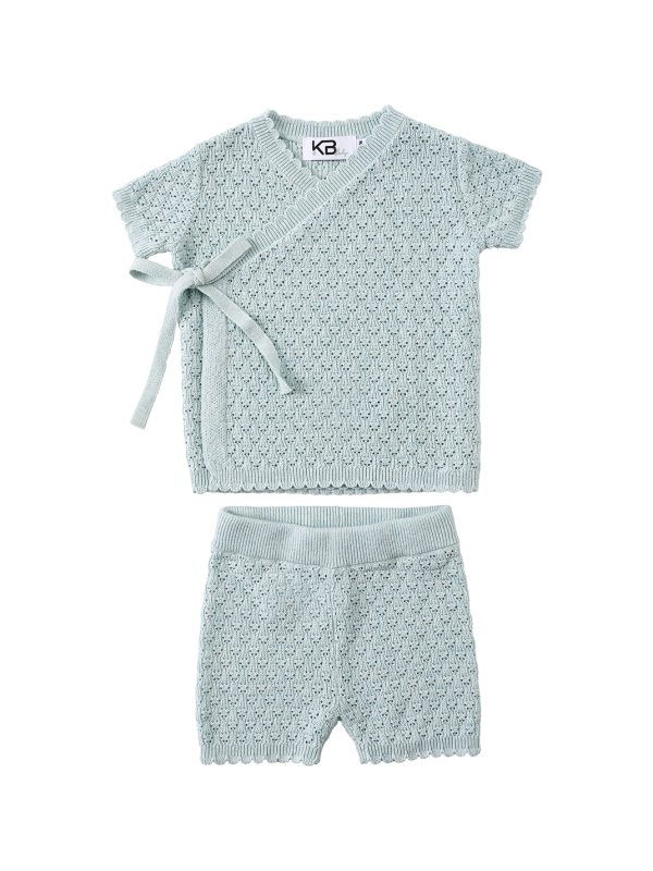 סט בייבי סרוג חורים