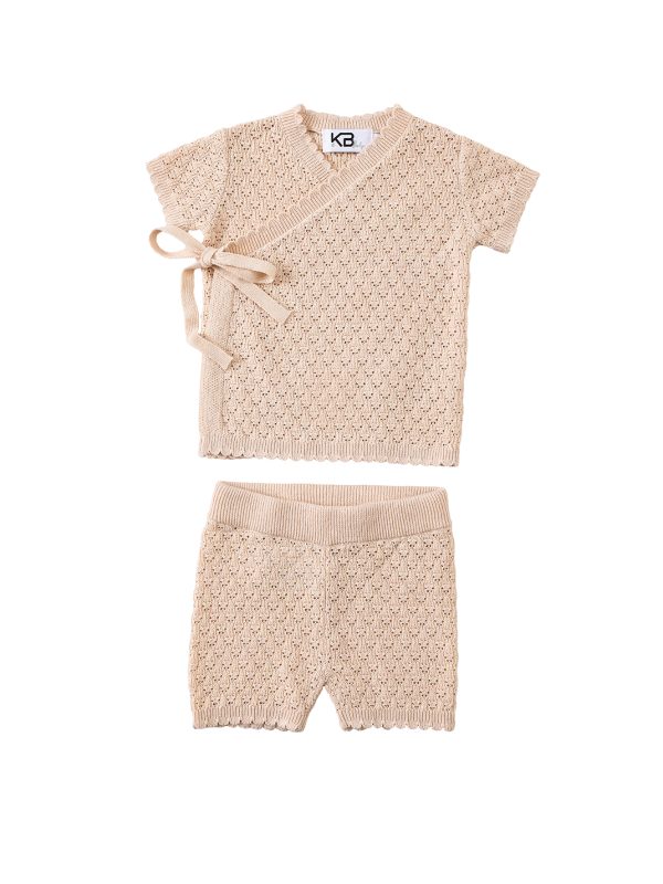 סט בייבי סרוג חורים