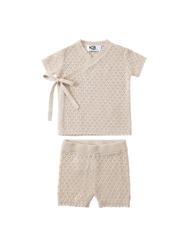 סט בייבי סרוג חורים