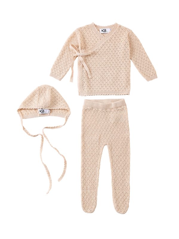 סט בייבי סרוג חורים