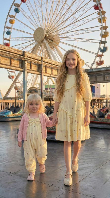 שמלת קומות רקמת פרחים