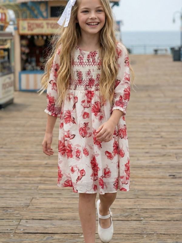 שמלת פרחים וציפקות