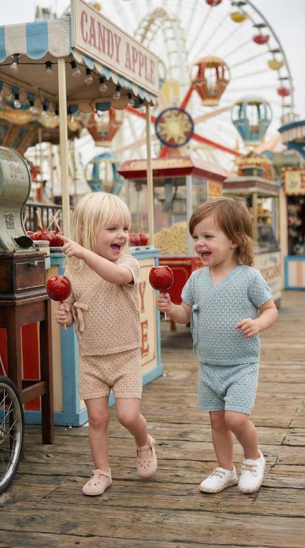 סט בייבי סרוג חורים