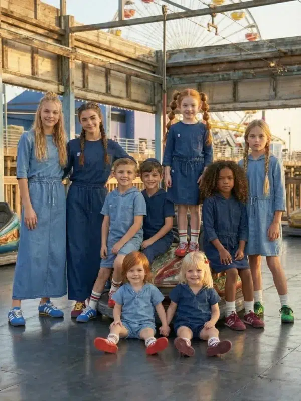 חצאית ג'ינס סטרצי ארוכה