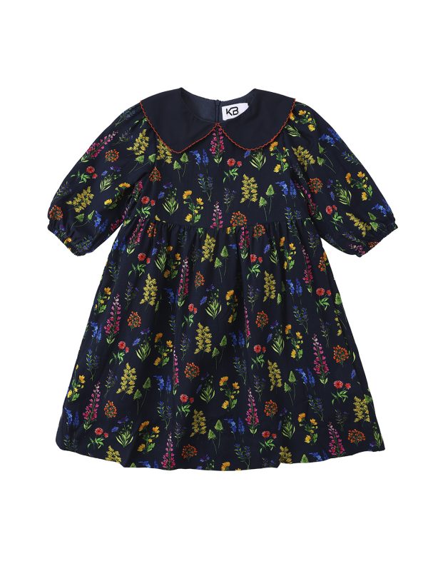 שמלת  פרחים וצווארון