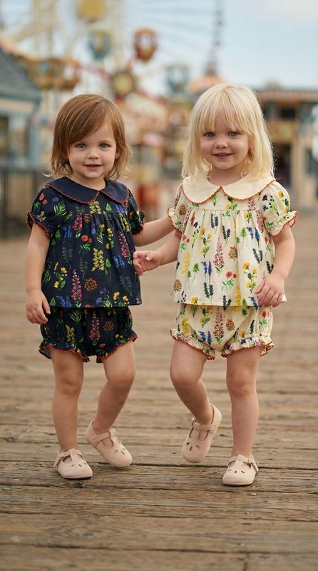 סט בייבי פרחים וצווארון