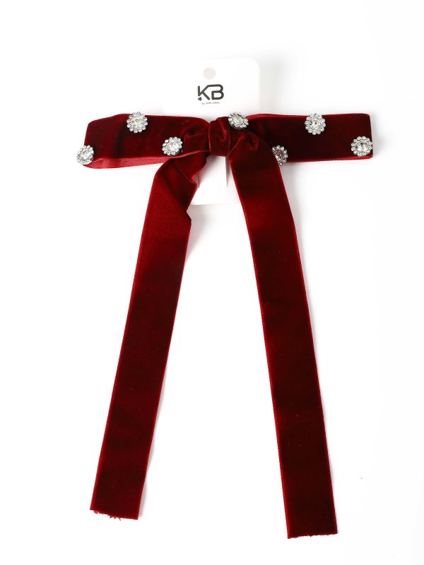 פפיון קטיפה  בורדו