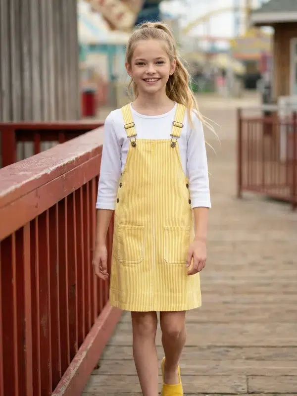 סרבל גינס פסים