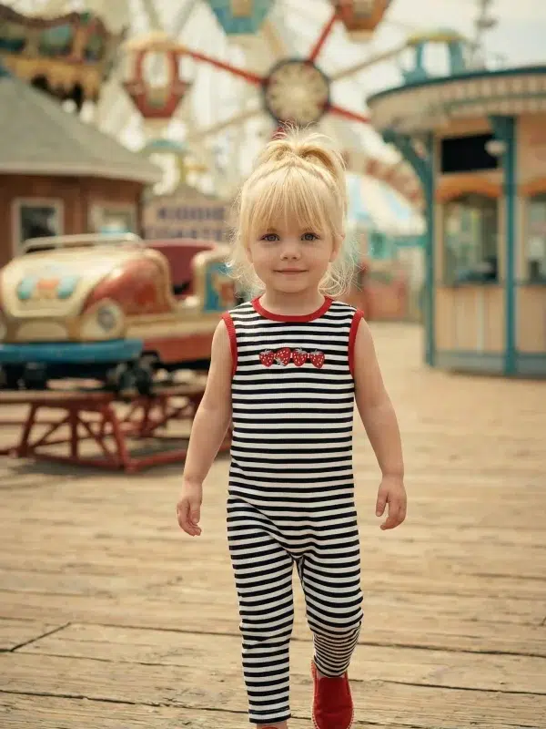 אוברול ריב רקמה תותים