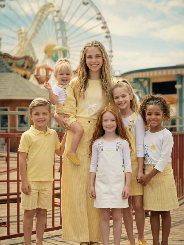 חצאית גינס פסים  ארוכה